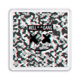 Магнит 55*55 с принтом Fortnite Marshmello (Glitch). в Ухте, Пластик | Размер: 65*65 мм; Размер печати: 55*55 мм | black white | fortnite | fortnite 2 | fortnite x | marshmello | mel | ninja | ninja hyper streamer | ninja streamer | streamer | tyler blevins | геометрия | гранж | дизайн | игра | маршмелло | ниндзя | стиль | улыбка | фортнайт 