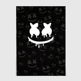 Постер с принтом Marshmello в Ухте, 100% бумага
 | бумага, плотность 150 мг. Матовая, но за счет высокого коэффициента гладкости имеет небольшой блеск и дает на свету блики, но в отличии от глянцевой бумаги не покрыта лаком | marshmello | диджей | звезды | клуб | клубная музыка | космос | маршмеллоу | маршмэлло | маршмэллоу | музыка | небо | ночь | электронная