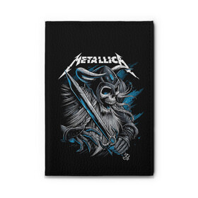 Обложка для автодокументов с принтом Metallica в Ухте, натуральная кожа |  размер 19,9*13 см; внутри 4 больших “конверта” для документов и один маленький отдел — туда идеально встанут права | Тематика изображения на принте: heavy metal | metal | metallica | группы | метал | металлика | музыка | рок | трэш метал | хєви метал