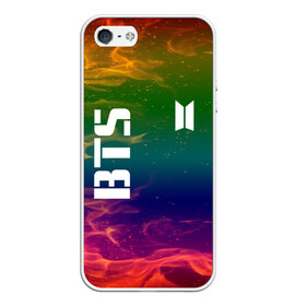 Чехол для iPhone 5/5S матовый с принтом BTS FIRE в Ухте, Силикон | Область печати: задняя сторона чехла, без боковых панелей | bangtan boys | beyond the scene | bts | fire | k pop | music | арэм | ви | джей хоуп | джин | искры | музыка | огонь | пламя | сюга | чимин | чонгук