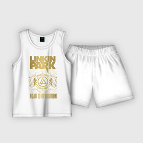 Детская пижама с шортами хлопок с принтом Linkin Park в Ухте,  |  | chester bennington | linkin park | группы | линкин парк | метал | музыка | рок | честер беннингтон