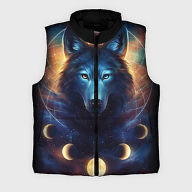 Мужской жилет утепленный 3D волк: в Ухте,  |  | wolf | волк | галактика | звезды | койот | космос | луна | ночь | собака