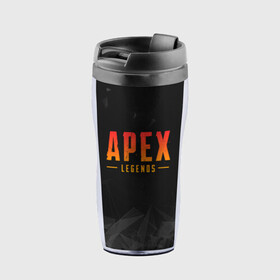 Термокружка-непроливайка с принтом APEX LEGENDS | АПЕКС ЛЕГЕНДС в Ухте, внутренняя часть — пищевой пластик, наружная часть — прозрачный пластик, между ними — полиграфическая вставка с рисунком | объем — 350 мл, герметичная крышка | Тематика изображения на принте: apex | apex legends | battle | battle royal | titanfall | апекс | апекс легендс | батл рояль | битва | война | королевская битва