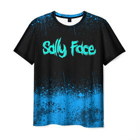 Мужская футболка 3D с принтом Sally Face (19) в Ухте, 100% полиэфир | прямой крой, круглый вырез горловины, длина до линии бедер | face | fisher | larry johnson | mask | sally | sally face | sally fisher | демоны | духи | маска | призраки | салли | салли фейс | салли фишер | фейс