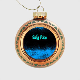 Стеклянный ёлочный шар с принтом Sally Face (19) в Ухте, Стекло | Диаметр: 80 мм | face | fisher | larry johnson | mask | sally | sally face | sally fisher | демоны | духи | маска | призраки | салли | салли фейс | салли фишер | фейс