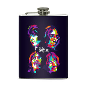 Фляга с принтом The Beatles в Ухте, металлический корпус | емкость 0,22 л, размер 125 х 94 мм. Виниловая наклейка запечатывается полностью | Тематика изображения на принте: beatles | the beatles | битлз | битлс | битлы | группы | джон леннон | джордж харрисон | легенды | музыка | пол маккартни | ринго старр | рок