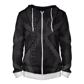 Мужская толстовка 3D на молнии с принтом Titanfall в Ухте, 100% полиэстер | длина до линии бедра, манжеты и пояс оформлены мягкой тканевой резинкой, двухслойный капюшон со шнурком для регулировки, спереди молния, по бокам два кармана | 