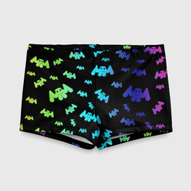 Детские купальные плавки 3D с принтом Marshmello в Ухте, Полиэстер 85%, Спандекс 15% | Слитный крой, подклад по переду изделия, узкие бретели | alone | beautiful now | disc | dj | jockey | marshmallow | американский | диджей | дискотека | маршмэллоу | продюсер