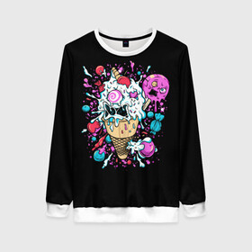 Женский свитшот 3D Мороженое Монстр: в Ухте, 100% полиэстер с мягким внутренним слоем | круглый вырез горловины, мягкая резинка на манжетах и поясе, свободная посадка по фигуре | candy | ice cream | marshmallow | monster | monsters | oreo | sweets | zombie | зомби | леденец | леденцы | маршмеллоу | монстр | монстры | мороженое | орео | сладости