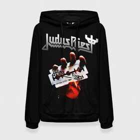 Женская толстовка 3D с принтом Judas Priest в Ухте, 100% полиэстер  | двухслойный капюшон со шнурком для регулировки, мягкие манжеты на рукавах и по низу толстовки, спереди карман-кенгуру с мягким внутренним слоем. | judas priest | metal | rock | группы | метал | музыка | рок | хард рок | хэви метал