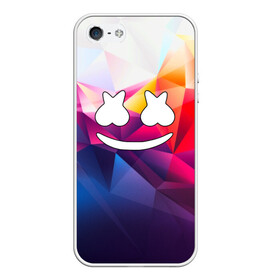Чехол для iPhone 5/5S матовый с принтом Marshmello в Ухте, Силикон | Область печати: задняя сторона чехла, без боковых панелей | christopher comstock | dj | marshmello | music | диджей | клубная музыка | клубняк | крис комсток | логотип | маршмэллоу | музыка