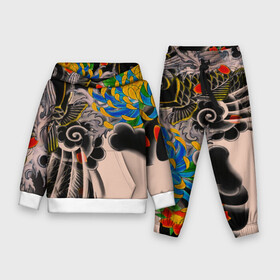 Детский костюм 3D (с толстовкой) с принтом Dsquared tattoo в Ухте,  |  | dsquared tattoo | тату | татуировки