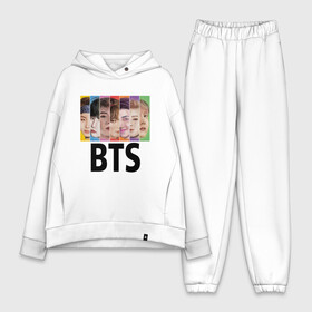 Женский костюм хлопок Oversize с принтом BTS в Ухте,  |  | bts | j hope | jimin | jin | jungkook | rap monster | rm | suga | бтс | ви | группа | джей хоуп | корейская | музыка | рэп монстр | сюга | чимин | чин | чонгук | шуга