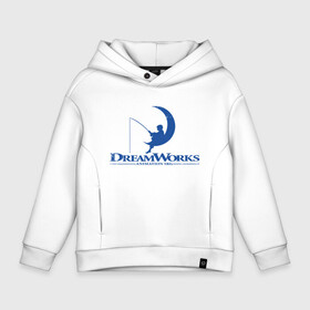 Детское худи Oversize хлопок с принтом Dream Works в Ухте, френч-терри — 70% хлопок, 30% полиэстер. Мягкий теплый начес внутри —100% хлопок | боковые карманы, эластичные манжеты и нижняя кромка, капюшон на магнитной кнопке | dream works | дрим воркс | шрек