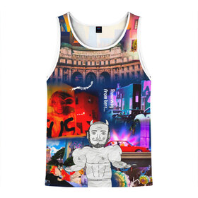 Мужская майка 3D с принтом runaway в Ухте, 100% полиэстер | круглая горловина, приталенный силуэт, длина до линии бедра. Пройма и горловина окантованы тонкой бейкой | hip hop | lil peep | lilpeep | lilpip | rap | rep | runaway | лил пип | лилпип | реп | рэп | тату | татуировки лилпипа | хип хоп | эмо рэп