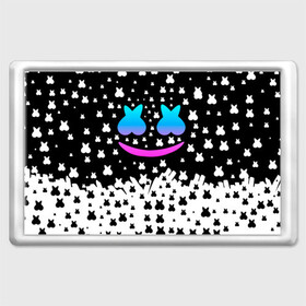 Магнит 45*70 с принтом MARSHMELLO в Ухте, Пластик | Размер: 78*52 мм; Размер печати: 70*45 | fortnite marshmello | friend marshmello | happy marshmello | marshmallow anne | marshmello | marshmello bastille | marshmello marie | spotlight marshmello.