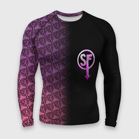 Мужской рашгард 3D с принтом Sally Face в Ухте,  |  | sally face | игра | компьютерная игра | лицо | маска | протез | салли фейс | школа | шрамы