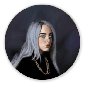 Коврик для мышки круглый Ocean Eyes: в Ухте, резина и полиэстер | круглая форма, изображение наносится на всю лицевую часть | billie eilish | lovely | music | ocean eyes | pop | билли айлиш | девушка | музыка | океан | поп | эйлиш | элиш