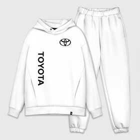 Мужской костюм хлопок OVERSIZE с принтом TOYOTA в Ухте,  |  | auto | sport | toyota | авто | автомобиль | автомобильные | бренд | марка | машины | спорт | тойота
