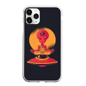 Чехол для iPhone 11 Pro Max матовый с принтом Пришелец в Ухте, Силикон |  | alien | ufo | инопланетяне | инопланетянин | медитация | нло | пришелец | пришельцы