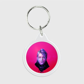 Брелок круглый Queen: в Ухте, пластик и полированная сталь | круглая форма, металлическое крепление в виде кольца | billie eilish | lovely | music | ocean eyes | pop | билли айлиш | девушка | музыка | океан | поп | эйлиш | элиш