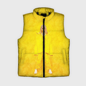 Женский жилет утепленный 3D с принтом Yellow Billie в Ухте,  |  | billie eilish | lovely | music | ocean eyes | pop | билли айлиш | девушка | музыка | океан | поп | эйлиш | элиш