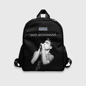 Детский рюкзак 3D с принтом Joy Division в Ухте, 100% полиэстер | лямки с регулируемой длиной, сверху петелька, чтобы рюкзак можно было повесить на вешалку. Основное отделение закрывается на молнию, как и внешний карман. Внутри дополнительный карман. По бокам два дополнительных кармашка | Тематика изображения на принте: ian curtis | joy division | joy division unknown pleasures | love will tear us apart | группы | иэн кёртис | пост панк | рок