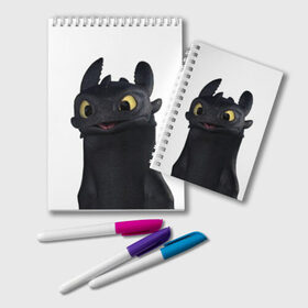 Блокнот с принтом Как приручить дракона в Ухте, 100% бумага | 48 листов, плотность листов — 60 г/м2, плотность картонной обложки — 250 г/м2. Листы скреплены удобной пружинной спиралью. Цвет линий — светло-серый
 | детский мультфильм | для детей | как приручить дракона | мультик | мультфильм