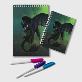 Блокнот с принтом Как приручить дракона в Ухте, 100% бумага | 48 листов, плотность листов — 60 г/м2, плотность картонной обложки — 250 г/м2. Листы скреплены удобной пружинной спиралью. Цвет линий — светло-серый
 | детский мультфильм | для детей | как приручить дракона | мультик | мультфильм