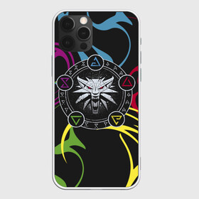 Чехол для iPhone 12 Pro Ведьмак: в Ухте, силикон | область печати: задняя сторона чехла, без боковых панелей | wild hunt | арбалет | ведьмак 3 | геральт | дикая | магия | охота | сказка | сфера | фэнтези | цири