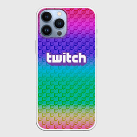 Чехол для iPhone 13 Pro Max Rainbow Twitch: в Ухте,  |  | blog | cybersport | game | platform | player | service | stream | streamer | streaming | twitch | video | блоггер | игра | игрок | киберспорт | платформа | сервис | стрим | стример | твич
