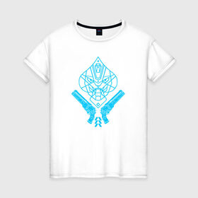 Женская футболка хлопок с принтом ACE OF SPADES в Ухте, 100% хлопок | прямой крой, круглый вырез горловины, длина до линии бедер, слегка спущенное плечо | bungie | cayde 6 | cyd6 | destiny | destiny 2 | forsaken | gambit | hunter | titan | warlock | банги | варлок | габмит | дестини | дестини 2 | зур | кейд | кейд 6 | отвергнутые | охотник | титан | туз