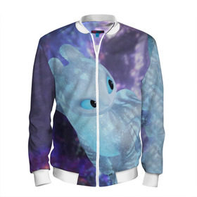 Мужской бомбер 3D с принтом Как приручить дракона в Ухте, 100% полиэстер | застегивается на молнию, по бокам два кармана без застежек, по низу бомбера и на воротнике - эластичная резинка | Тематика изображения на принте: детский мультфильм | детям | для детей | дракон | как приручить дракона | мультик | мультфильм