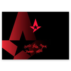 Поздравительная открытка с принтом Astralis - All Stars (2019) в Ухте, 100% бумага | плотность бумаги 280 г/м2, матовая, на обратной стороне линовка и место для марки
 | Тематика изображения на принте: 0x000000123 | astralis | csgo | астралис | ксго