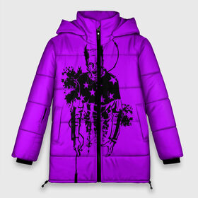 Женская зимняя куртка 3D с принтом The Prodigy в Ухте, верх — 100% полиэстер; подкладка — 100% полиэстер; утеплитель — 100% полиэстер | длина ниже бедра, силуэт Оверсайз. Есть воротник-стойка, отстегивающийся капюшон и ветрозащитная планка. 

Боковые карманы с листочкой на кнопках и внутренний карман на молнии | 90 е | the prodigy | кит флинт | музыка | панк | рок | техно | электро