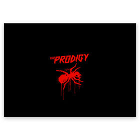 Поздравительная открытка с принтом The Prodigy в Ухте, 100% бумага | плотность бумаги 280 г/м2, матовая, на обратной стороне линовка и место для марки
 | Тематика изображения на принте: 90 е | the prodigy | кит флинт | музыка | муравей | панк | рок | техно | электро