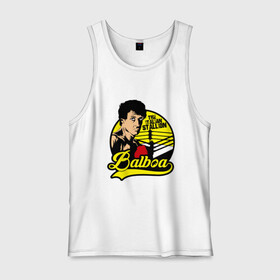 Мужская майка хлопок с принтом Rocky Balboa в Ухте, 100% хлопок |  | box | boxing | creed | rocky | sport | stallone | бальбо | бокс | кино | крид | нокаут | рокки | сильвестр | спорт | сталлоне | филадельфия | фильм | чемпион