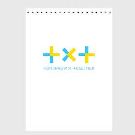 Скетчбук с принтом TOMORROW X TOGETHER TXT в Ухте, 100% бумага
 | 48 листов, плотность листов — 100 г/м2, плотность картонной обложки — 250 г/м2. Листы скреплены сверху удобной пружинной спиралью | bighit | blackpink | bts | girls’ generation | got7 | k pop | kpop | super junior | tomorrow x together | txt | к поп | кейпоп | корейская группа | корейская музыка