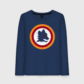 Женский лонгслив хлопок с принтом Рома в Ухте, 100% хлопок |  | as roma | giallorossi | lupi | roma | romanista | волки | жёлто красные | италия | рома | серия а | форма | футбол | футболист | футбольная | футбольный клуб