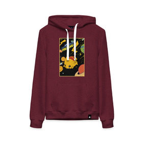 Женская толстовка хлопок Постер Детектив Пикачу: в Ухте, френч-терри, мягкий теплый начес внутри (100% хлопок) | карман-кенгуру, эластичные манжеты и нижняя кромка, капюшон с подкладом и шнурком |