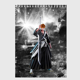 Скетчбук с принтом Jump Force - Ichigo Kurosaki в Ухте, 100% бумага
 | 48 листов, плотность листов — 100 г/м2, плотность картонной обложки — 250 г/м2. Листы скреплены сверху удобной пружинной спиралью | anime | bleach ichigo kurosaki | crossover | fighting | game | jump force | manga | аниме | игра | файтинг
