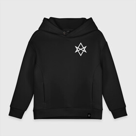 Детское худи Oversize хлопок с принтом Antivist в Ухте, френч-терри — 70% хлопок, 30% полиэстер. Мягкий теплый начес внутри —100% хлопок | боковые карманы, эластичные манжеты и нижняя кромка, капюшон на магнитной кнопке | antivist | bmth | bring me the horizon | oliver sykes | sempiternal