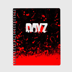 Тетрадь с принтом DAYZ в Ухте, 100% бумага | 48 листов, плотность листов — 60 г/м2, плотность картонной обложки — 250 г/м2. Листы скреплены сбоку удобной пружинной спиралью. Уголки страниц и обложки скругленные. Цвет линий — светло-серый
 | arma 2. | dayz | dayz 2 | dayz standalone | игра dayz