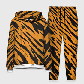 Мужской костюм 3D (с толстовкой) с принтом Тигр в Ухте,  |  | животное | зверь | кардашьян | ким | кот | лев | оранжевый | полосы | рыжий | тигр | черный