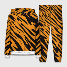 Женский костюм 3D (с толстовкой) с принтом Тигр в Ухте,  |  | животное | зверь | кардашьян | ким | кот | лев | оранжевый | полосы | рыжий | тигр | черный