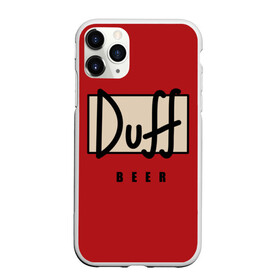 Чехол для iPhone 11 Pro матовый с принтом Duff в Ухте, Силикон |  | beer | duff | duff beer | simpsons | симпсоны