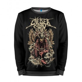 Мужской свитшот 3D с принтом Chelsea Grin в Ухте, 100% полиэстер с мягким внутренним слоем | круглый вырез горловины, мягкая резинка на манжетах и поясе, свободная посадка по фигуре | Тематика изображения на принте: 