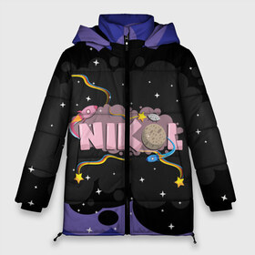 Женская зимняя куртка 3D с принтом Nikol space в Ухте, верх — 100% полиэстер; подкладка — 100% полиэстер; утеплитель — 100% полиэстер | длина ниже бедра, силуэт Оверсайз. Есть воротник-стойка, отстегивающийся капюшон и ветрозащитная планка. 

Боковые карманы с листочкой на кнопках и внутренний карман на молнии | nikol | nikolcrazyfamily