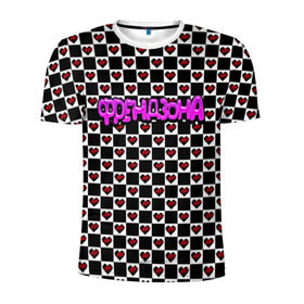 Мужская футболка 3D спортивная с принтом Френдзона в Ухте, 100% полиэстер с улучшенными характеристиками | приталенный силуэт, круглая горловина, широкие плечи, сужается к линии бедра | бойчик | группа | музыка | мультяшка | песни | подростки | поп панк | сердце | френдзона