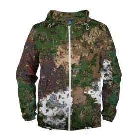 Мужская ветровка 3D с принтом Heroes III New Map в Ухте, 100% полиэстер | подол и капюшон оформлены резинкой с фиксаторами, два кармана без застежек по бокам, один потайной карман на груди | Тематика изображения на принте: heroes | heroes 3 | heroes iii | heroes3 | heroesiii | homm